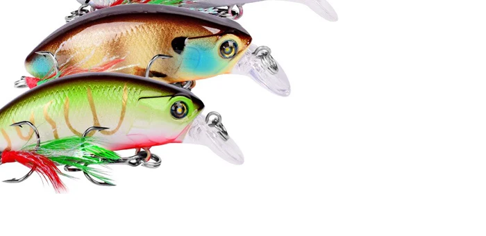 Trout Wobblers Minnow Crankbait Crank Baits 5.9cm 9g 6pcs 0.6-1.6m Depth Artificial Bait Fishing Gear (12)