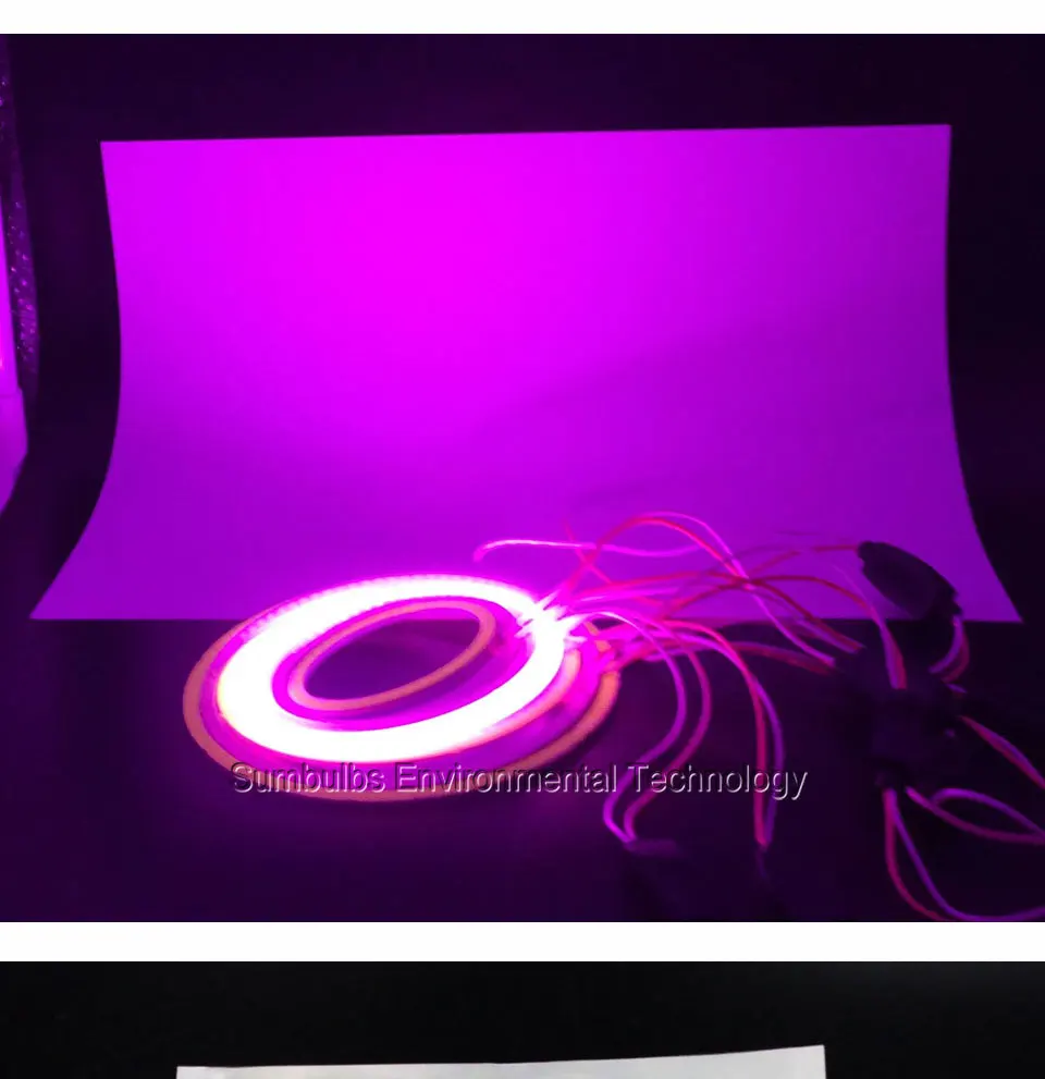 60mm 120mm Angel Eyes COB Lamp DRL LED Daytime Running Light with Driver 5W DC 12-14V for Motorcycle Car Headlight (12)