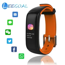 P1 браслет часы носимые устройства Bluetooth умные часы, с экраном сердцебиения, Push-сообщения Мульти спортивный режим для IOS и Android