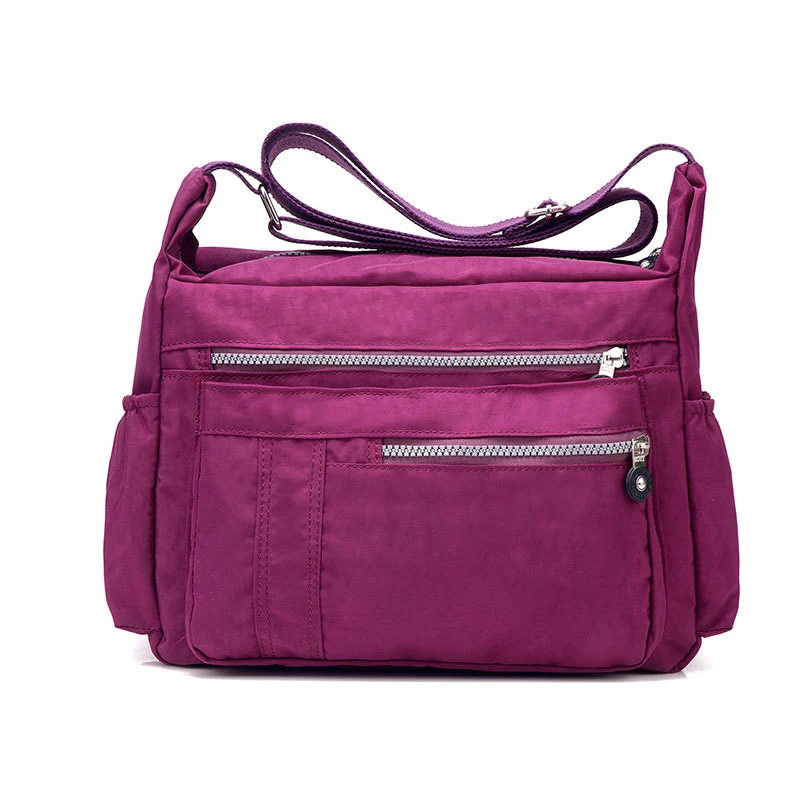 Водонепроницаемая нейлоновая женская сумка на плечо, большая емкость, сумка для мам, детские подгузники, многоразовые трусики-подгузники, сумки, sac a lenger maternite - Цвет: zi se