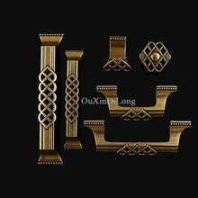Hotsale 10PCS Furniture Handles Hardware European Antique Drawer Wardrobe Cupboard Closet Cabinet Kitchen Pulls Handles & Knobs