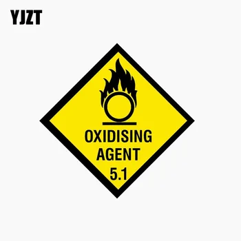 

YJZT 10CM*10CM Personality Decal OXIDISING AGENT 5.1 Reflective The Tail Of The Car Sticker C1-7717