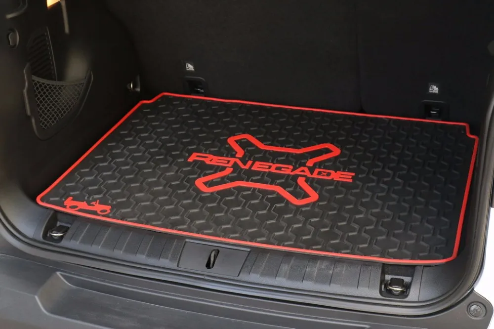 3D карго задний багажник Органайзер лоток коврик слякоть пол матовое покрытие ковер резина Синтетическая кожа для Jeep Renegade