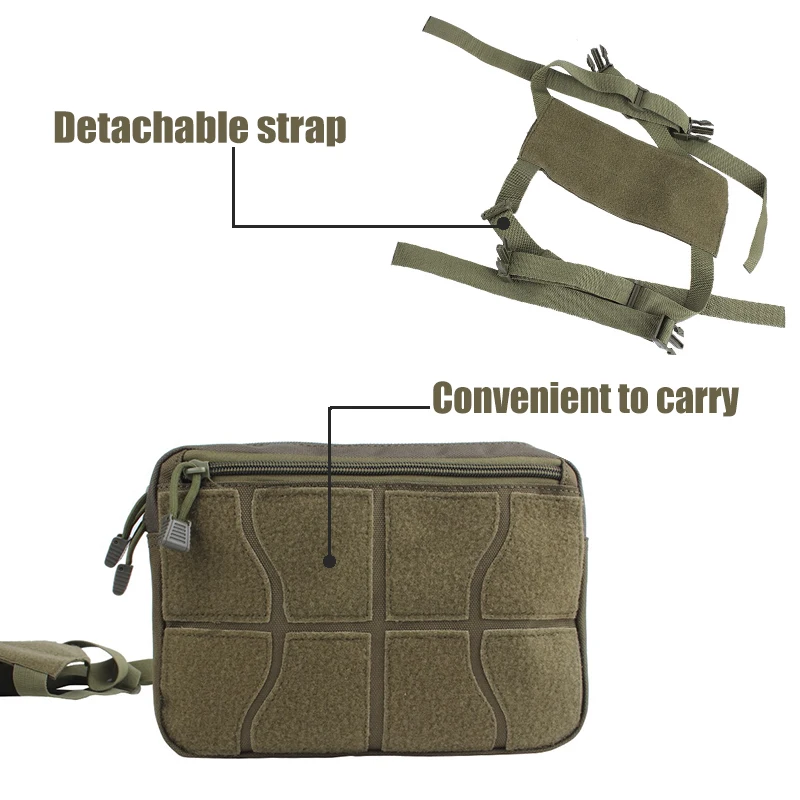 Тактический нагрудный мешок 1000D съемный военный жилет EDC Molle сумка передняя упаковка боевые игры на открытом воздухе охотничьи сумки