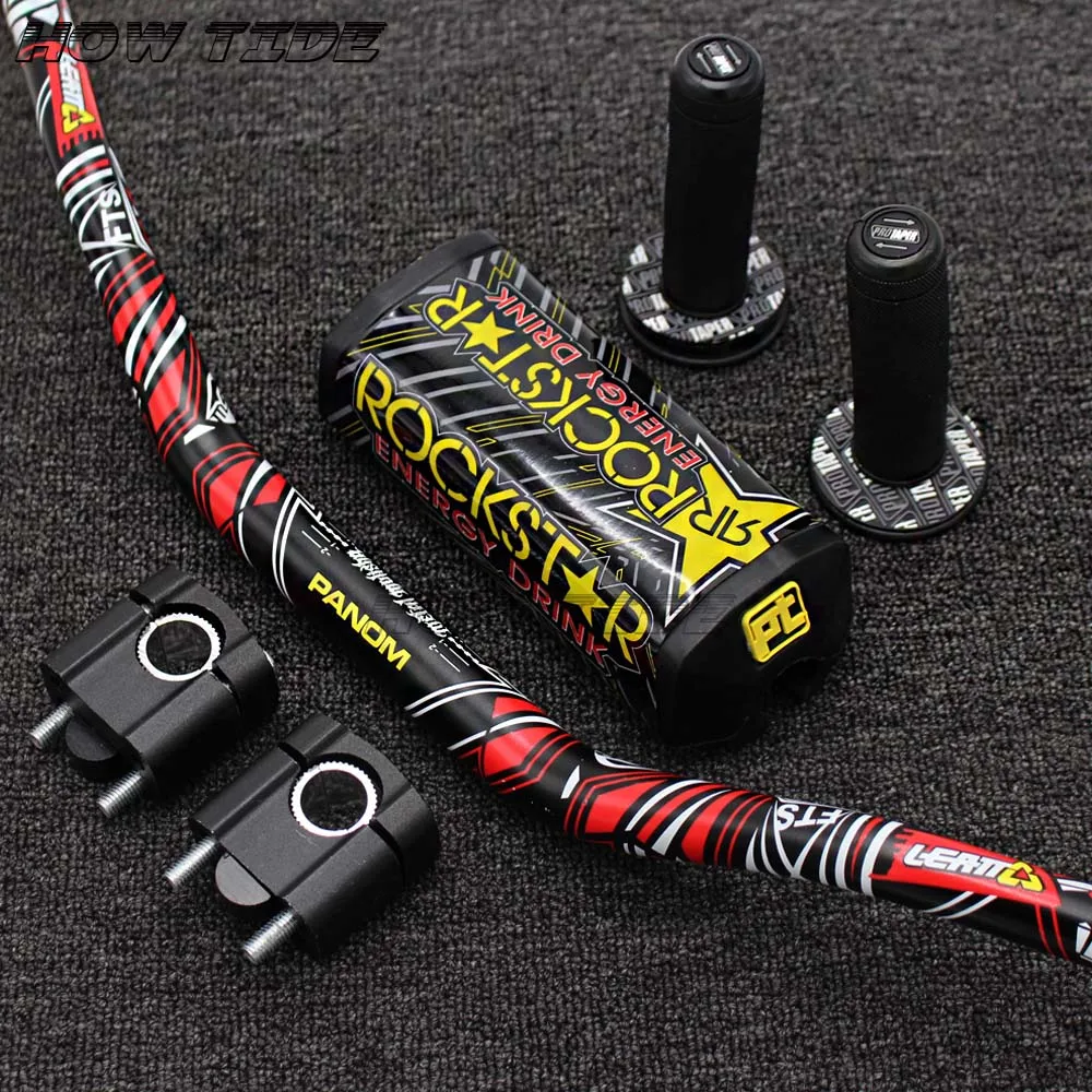 

1-1/8 28MM Motorcycle Handlebars Fat Bars+ Grips Protaper Bar Pad For Dirt Bike SUZUKI DRZ400 RMZ450 RMZ250