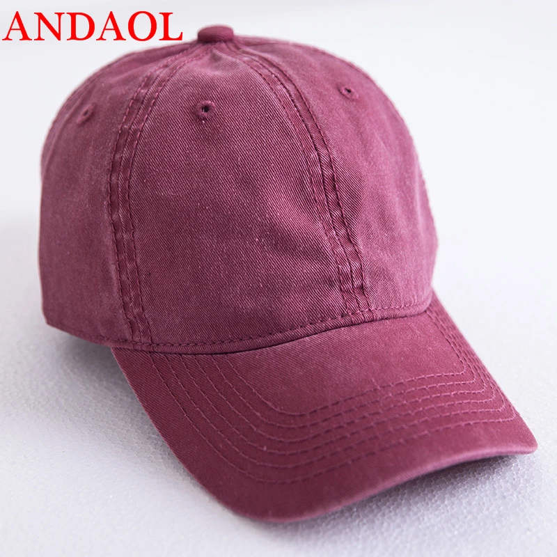 

ANDAOL Women's Casual Cap Fashion Solid Adjustable Baseball Cap Feminino Breathable Outdoor Travel Casquette Campus Trainers Hat