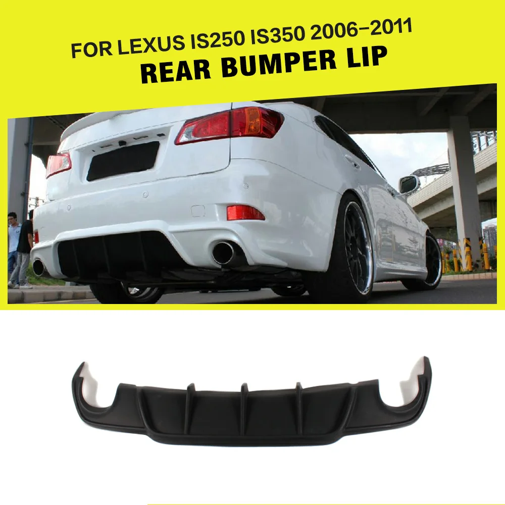 Автомобильный фотоспойлер для Lexus IS250 IS350 2006 2011 ПУ матовый черный Стайлинг|diffuser
