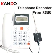 8GB landline TELEPHONE monitor telephone recorder Landphone monitor recorder voice activated voice recorder telephone logger telephone telephone telephone
