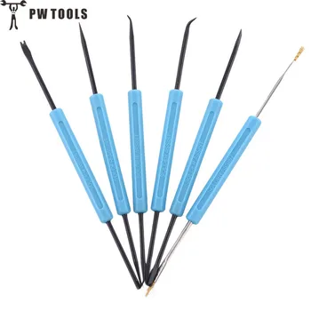 

PW TOOLS 6Pcs/set Professional Metal Assist Disassembly Steel Solder Soldering Welding Iron Repair Tools Set Kit