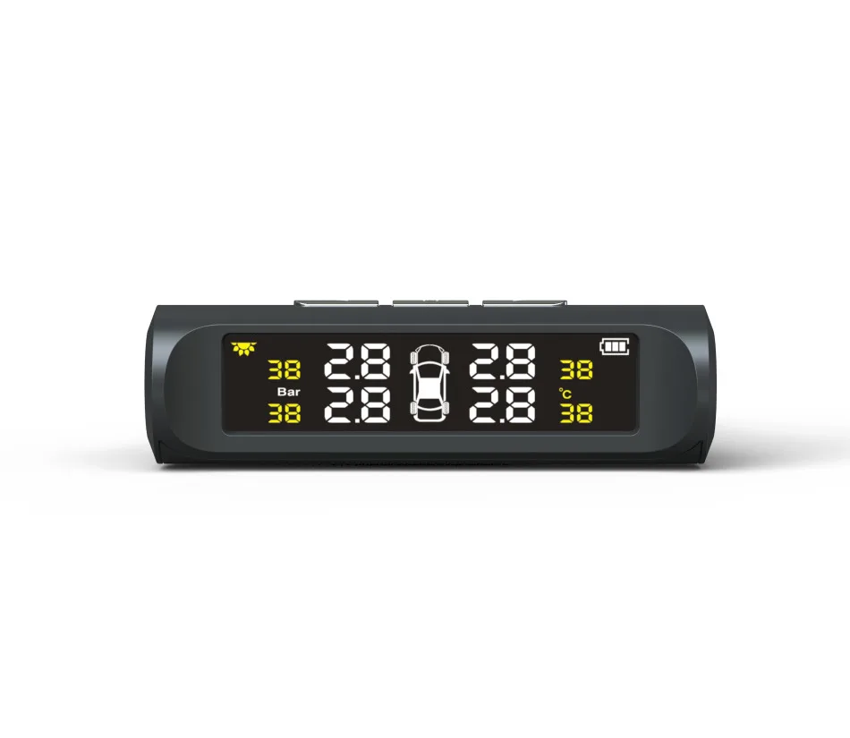 2018 Solar Power Автомобильная Система Контроля Давления в Шинах Беспроводной Авто TPMS