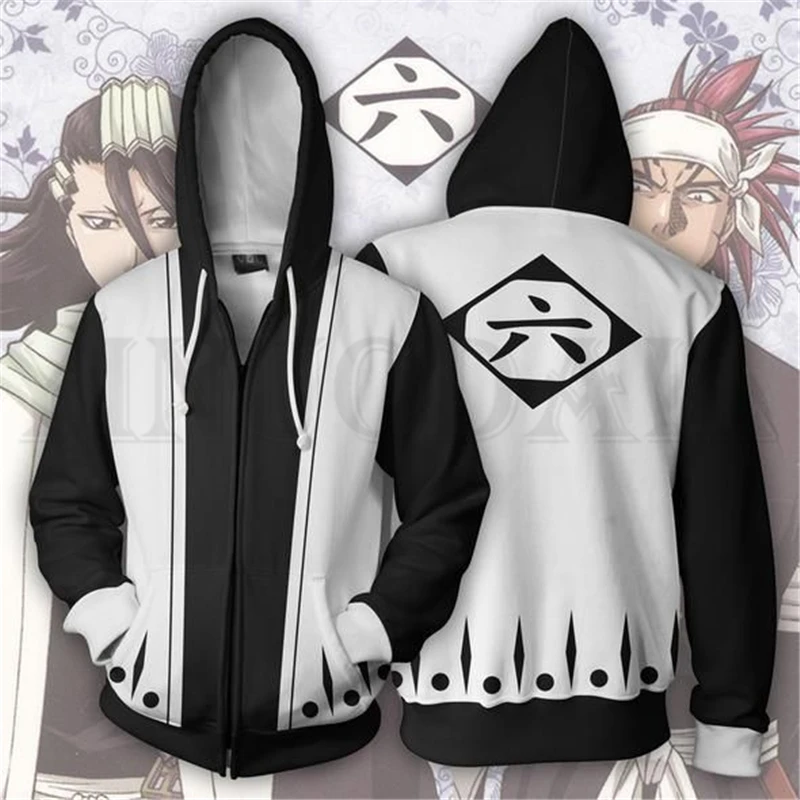 

Blazblue Sweatshirts Men and Women Zipper Hoodies Anime Ichigo Six 3d Print Hooded Jacket for Boys Heatblast Harajuku Streetwear