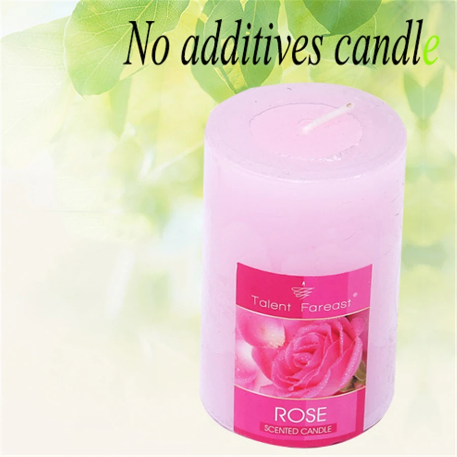 Smokeless Pillar Candle Party Gift Bougies Anniversaire Velas Home