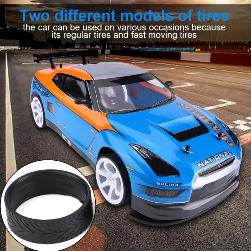 RC гоночный автомобиль 1/10 пульт дистанционного управления гоночный автомобиль с светодиодный свет четыре колеса 1:10 Модель автомобиля анти-раздавить автомобиль игрушки для детей мальчик подарок
