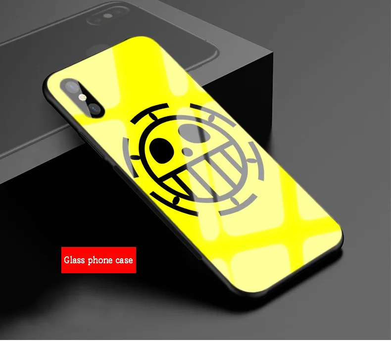 Цельный Роскошный чехол для телефона с логотипом из закаленного стекла iPhone 5 5S SE 6