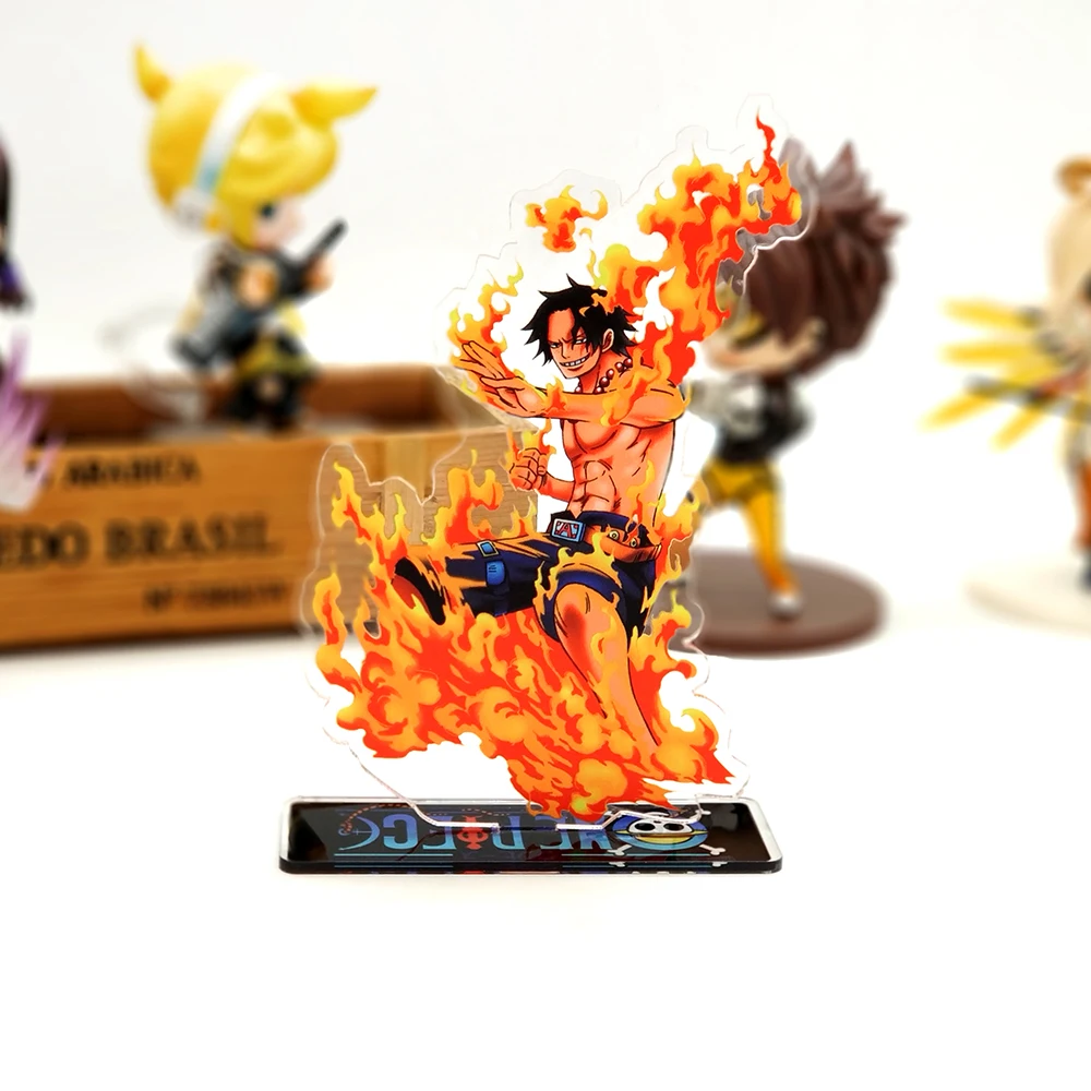 Любовь спасибо one piece Ace the fire fist акриловая подставка фигурка модель двухсторонняя пластина Держатель торт Топпер аниме
