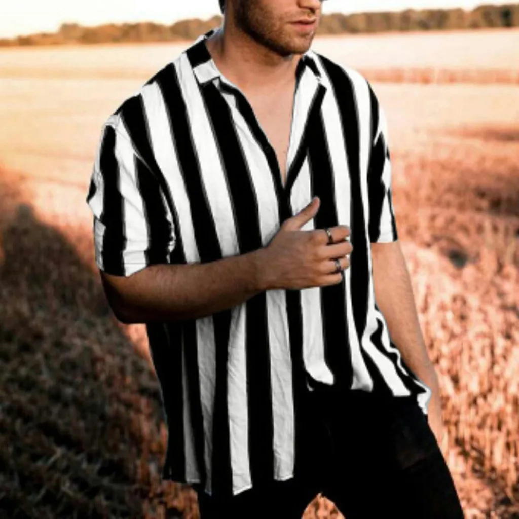 الرجال قمصان قميص أبيض بحجم ضخم فضفاض مخطط قصيرة الأكمام زر بدوره إلى أسفل طوق الشاطئ قمصان هاواي الأزياء الشارع الشهير z0507 الرجال قمصان قميص أبيض بحجم ضخم فضفاض مخطط قصيرة الأكمام زر بدوره إلى أسفل طوق الشاطئ قمصان هاواي الأزياء الشارع الشهير z0507