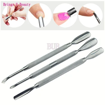 

3 in 1 Dual Use Manicure Pedicure Tool Kits Dead Skin Cuticle Remover Nail Clipper Nipper Cutter Scissor Trim 2 Way Spoon Pusher