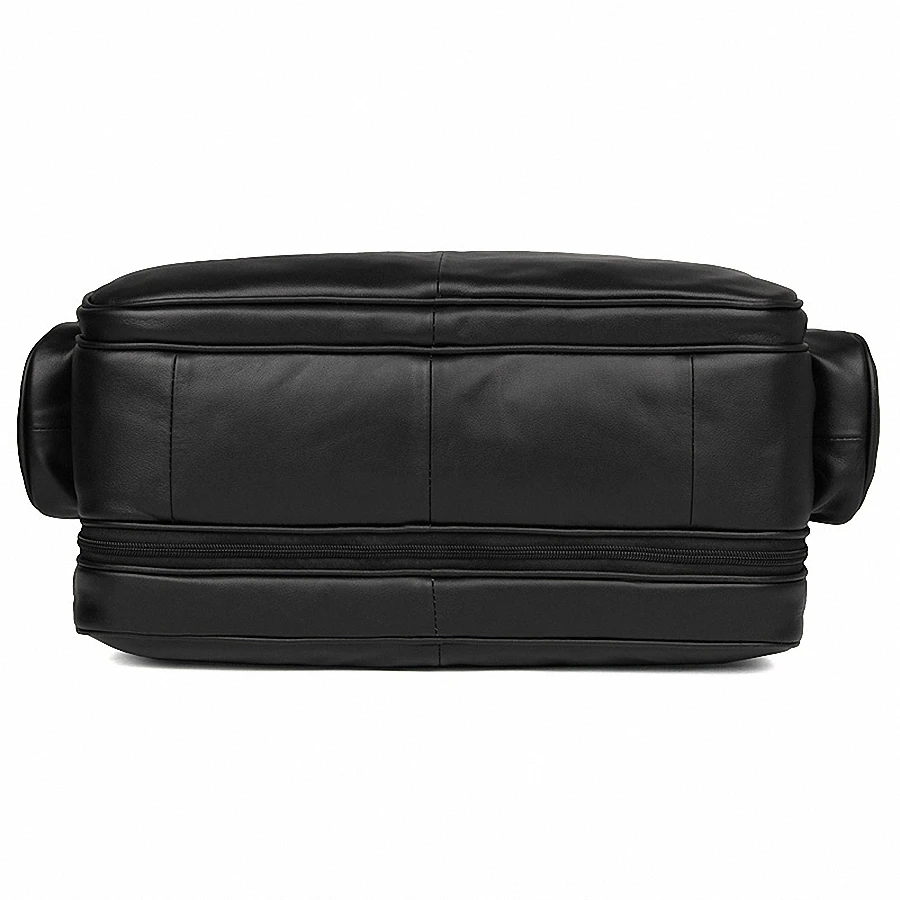 Роскошный мужской кожаный портфель, деловая сумка из натуральной кожи, 15,6 дюймов, сумка для ноутбука, Офисная сумка, сумка на плечо, LI-2230