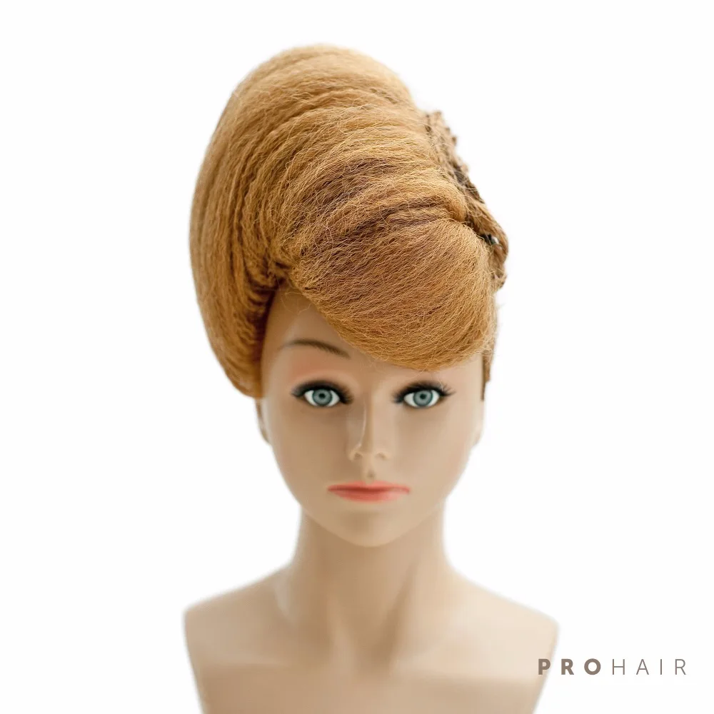 PROHAIR OMC одобренный 50 см 2" человеческие волосы темный блонд соревнование манекен головы Парикмахерская манекен голова куклы
