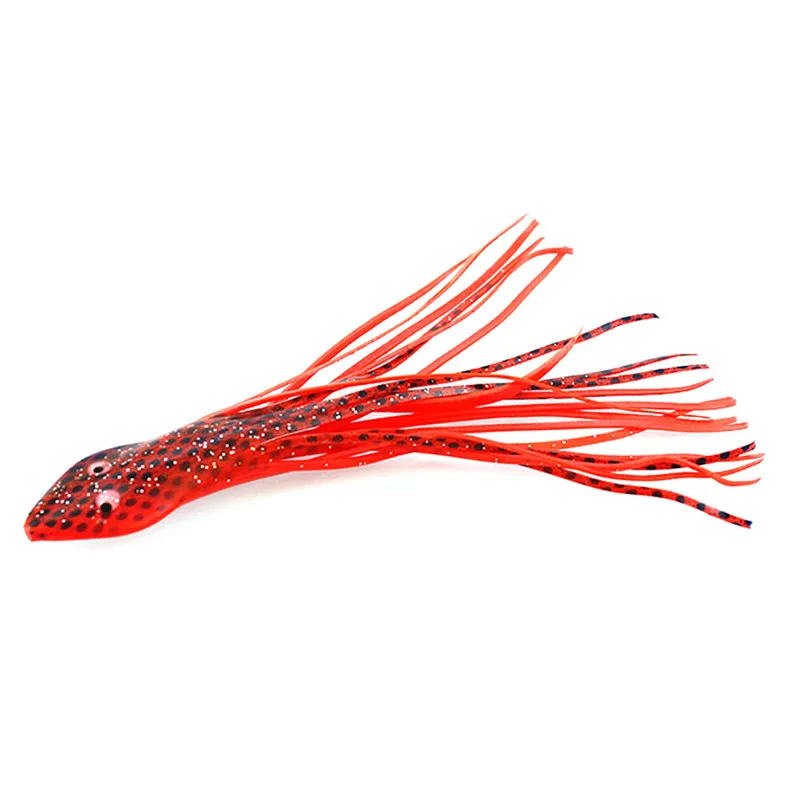 Fishing lure soft 1xOctopus Squid Skirt red green Lures Bait Hoochies Saltwater Fishing Accessories Lures pescaria #4S03 (1)