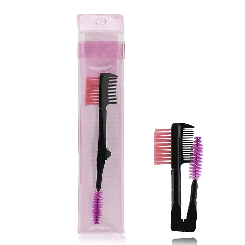 

1PC Professional Foldable Eyelashes Extension Eyebrow Metal Dual Comb Brush Eye Lashes Beauty Cosmetic Tools