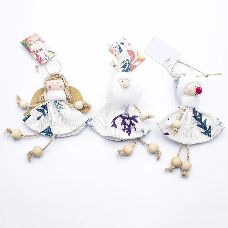 3 шт. милые рождественские украшения в виде ангела для дома рождественской елки