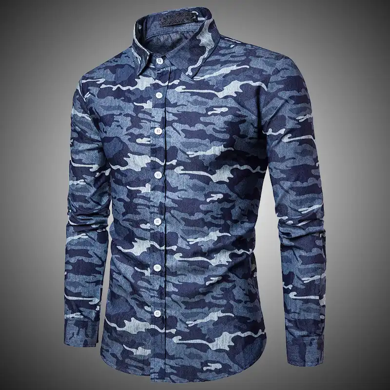 Blue Camo Long Sleeve Cheap Sale, 57 
