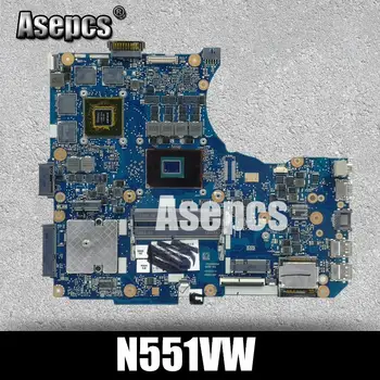 

N551VW Motherboard I7-6700HQ For ASUS G551V FX551V G551VW FX51VW laptop Motherboard N551VW Mainboard N551VW Motherboard test ok
