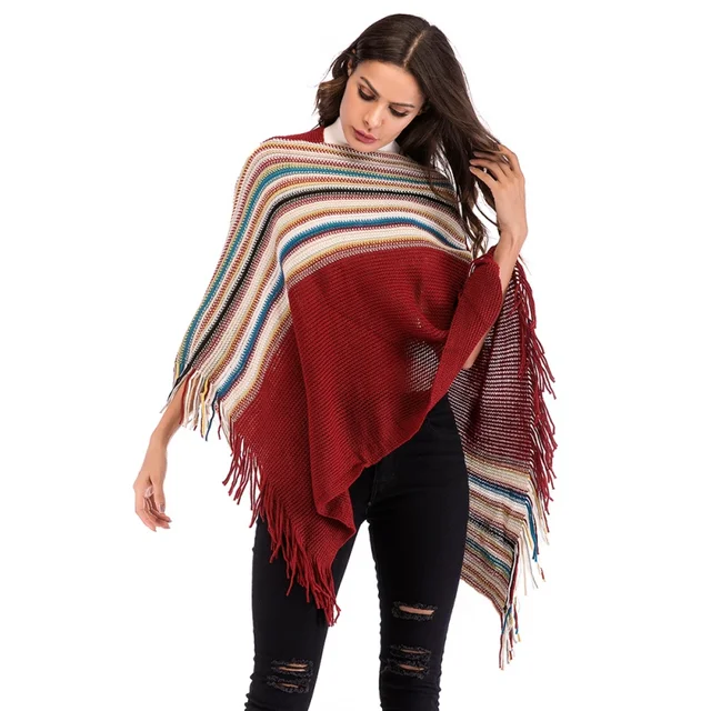 Best Product Retro style 2018 New Fashion Women Cloak Tassel Bat Sleeve Loose Cape Hooded Shawl Irregular Coats Outwear F3 Best Product Retro style 2018 New Fashion Women Cloak Tassel Bat Sleeve Loose Cape Hooded Shawl Irregular Coats Outwear F3