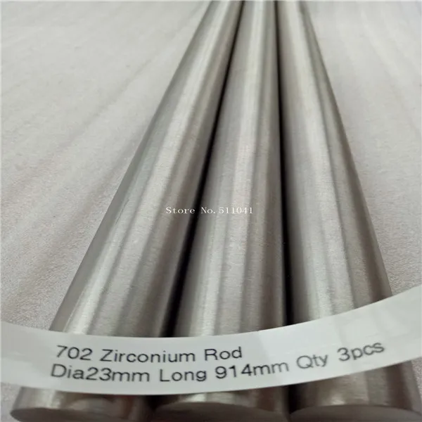 702 Zirconium bar zirconium rod 23mm diameter x 914mm long,3pcs  wholesale free shipping