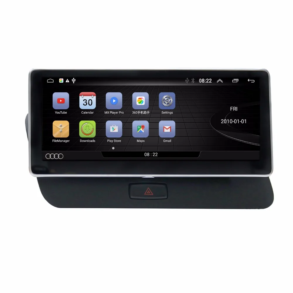 Top COIKA Android 8.1 System Car Head Unit GPS For Audi Q5 2009-2017 Google SWC BT WIFI Multimedia Player 2+32G RAM IPS Touch Screen 4