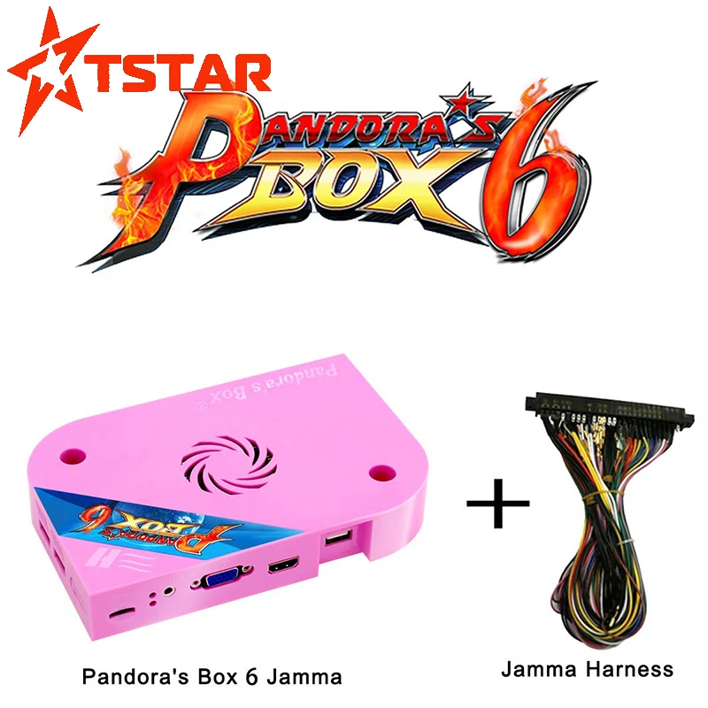 

Pandora's Box 6 PCB board JAMMA harness add additional games 3D full HD output