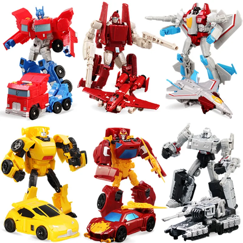 

6 Style 12cm Original transformation Toys transformation Car Robots Figures Car Toys Gifts For Kids Juguetes Brinquedos