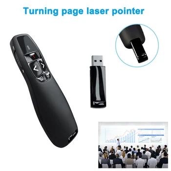 

2.4Ghz USB Wireless Presenter Red Light Pointer Remote Control for PPT Presentation DJA99