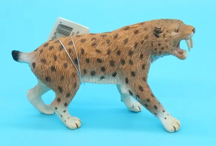 Древние животные Smilodon Классические игрушки для мальчиков детские модели животных