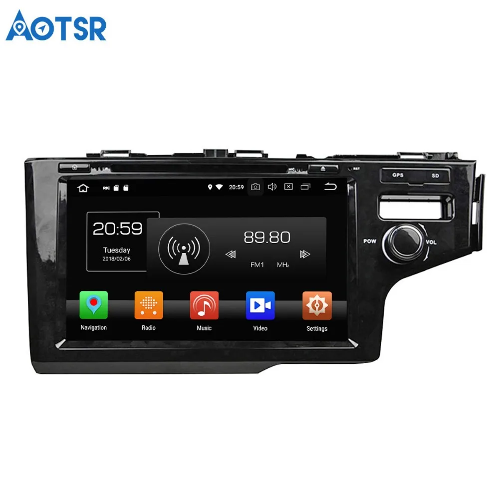 Автомобильный DVD плеер Aotsr Android 8 0 7 1 С GPS навигацией для Honda FIT 2014 мультимедийный
