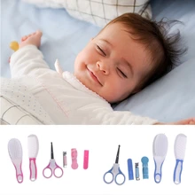 6pcs Set Newborn Baby Kids Manicure Nail Hair Health Care Grooming Brush Kit New P101