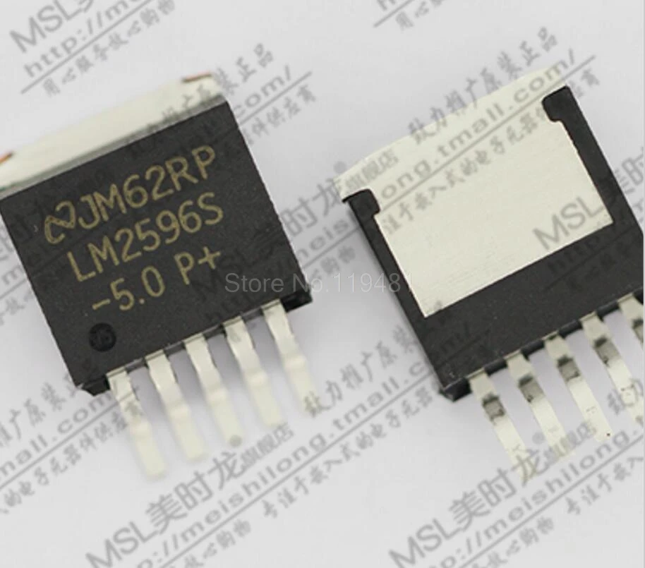 

LM2596 TO-263-5 Conv DC-DC 4.5V to 40V Inv/Step Down Single-Out 5V 3A 6-Pin(5+Tab) TO-263 LM2596S-5.0