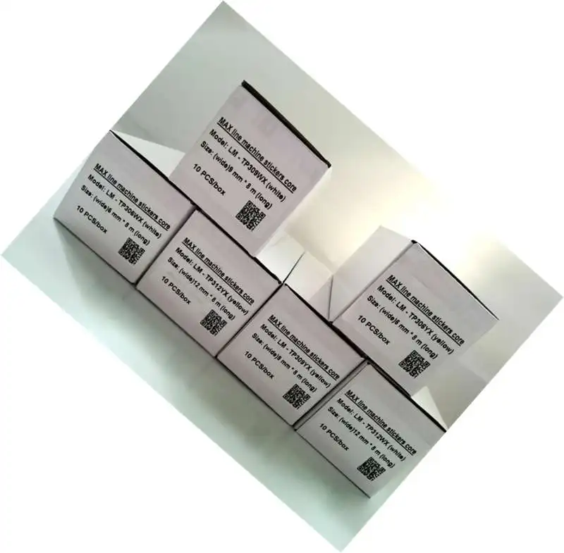 10 шт. ленточный принтер лента этикеток Core Drvxin-305WL(5 мм+ белый) для кабельного принтера LM-380A, LM-390A/ПК, LM-380E