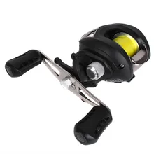 Yoshikawa baitcasing Рыболовная катушка 8BB 6,3: 1 левая/правая рука с 18Lb плетеная леска высокая скорость