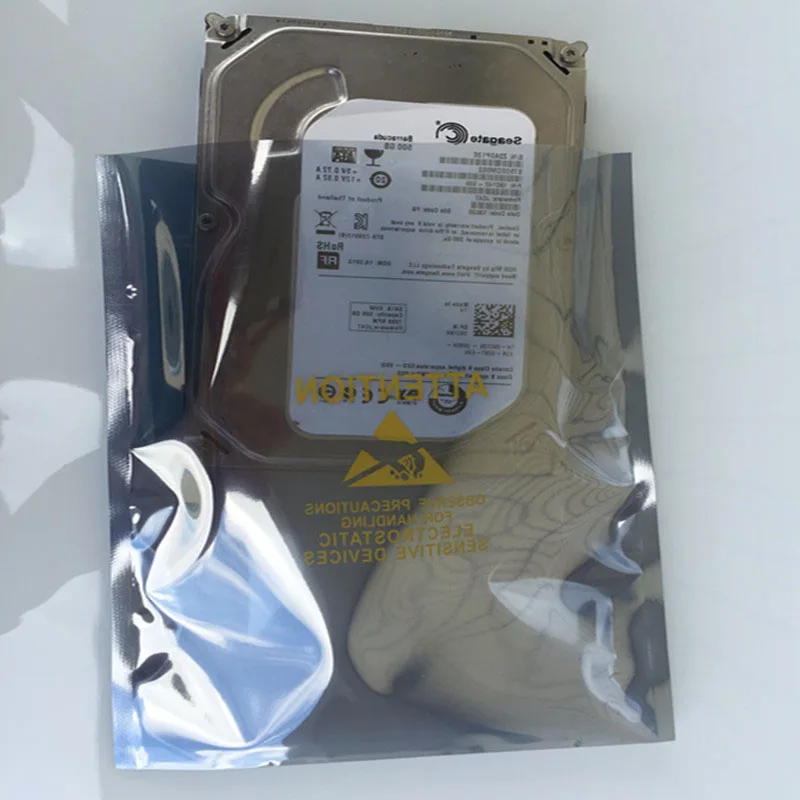 400Pieces Antistatic Hard Drive Bag 3.5 Anti Static Bags Hdd Antistatic Bag 3.5 ESD Anti Static Shielding Plastic Top Open Bags 4