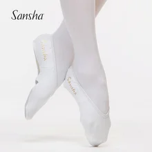 Санша Танцевальная обувь протектор колодки стрейч ткань материал белый розовый(без обуви