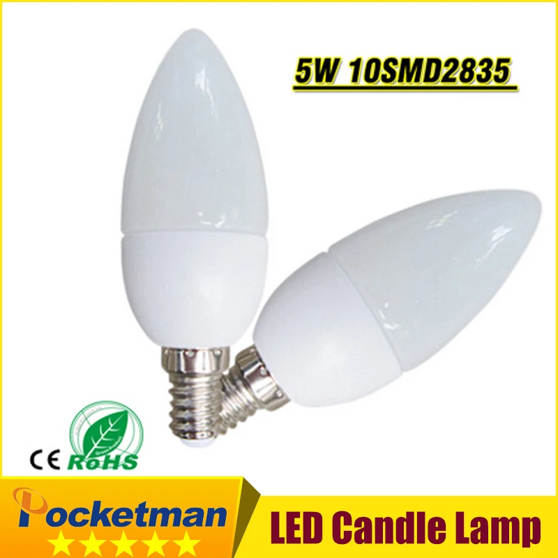 LED Candle Bulb E14 5W low Carbon life SMD2835 AC220 240V Energy Saving