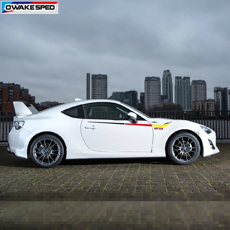 Виниловая наклейка в полоску для автомобиля Toyota 86 GT|Наклейки на автомобиль| |