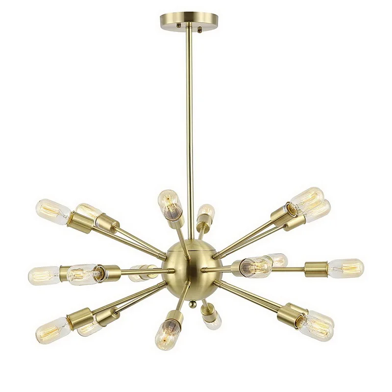 

Modern industrial iron Chandelier lighting Sputnik Chandelier Mid Century vintage Loft light fixture