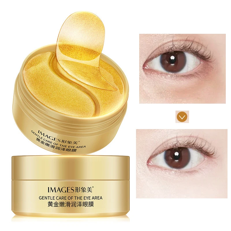 

60 Pcs Gold Collagen Eye Mask Gel Eye Patches Moisturizing Anti-Aging Remover Dark Dircles Bag Eye Patch Under Pads Korean