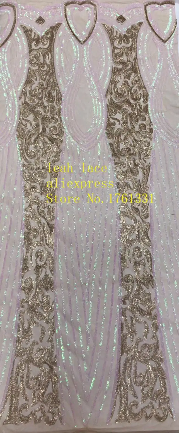 

5yards/bag BH2# Mixed color twisted line embroidery sequined european-style fabric used for formal evening wedding dresses