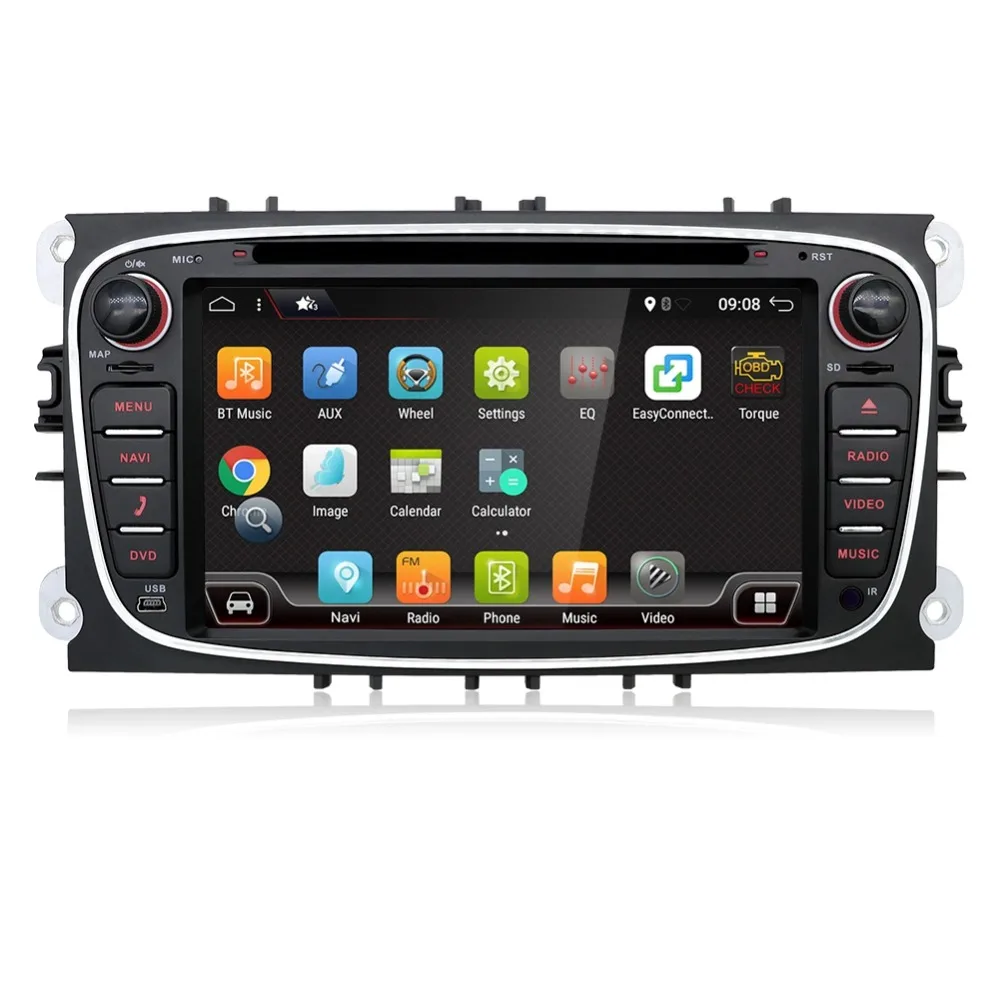 Excellent Bosion Car Multimedia Player Android 9.0 GPS 2 Din car dvd player for FORD/Focus/S-MAX/Mondeo/C-MAX/Galaxy wifi car radio SWC 1