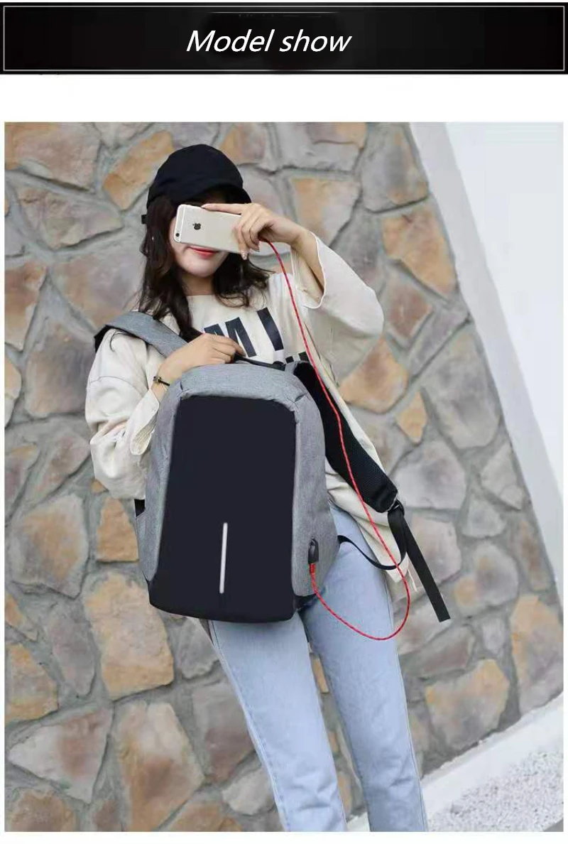 2019 anti roubo viagem mochila grande capacidade