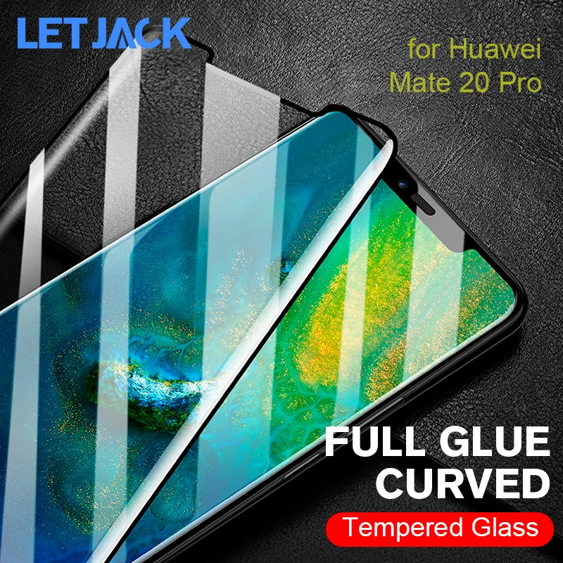 

9H Full Cover Gule Curved Tempered Glass On the for Huawei Mate 20 Pro Screen Protector Film Mate20 Pro Protective Glass